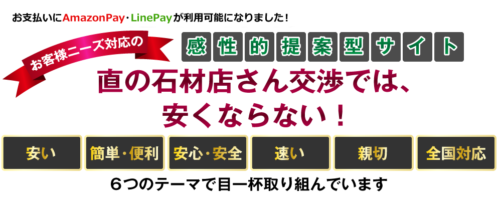 直の石材店さん交渉では、安くならない！